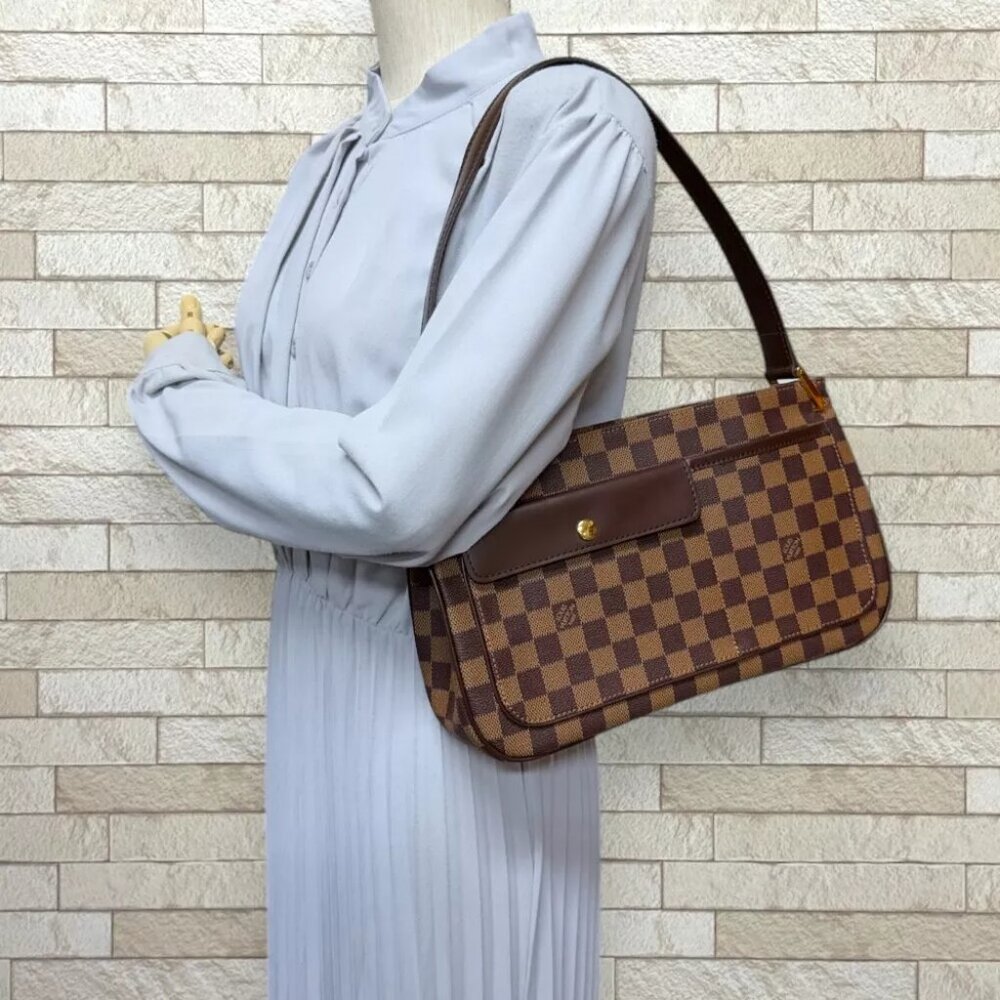 LOUIS VUITTON Shoulder Bag Damier canvas Damier Aubagne used - Picture 2 of 11